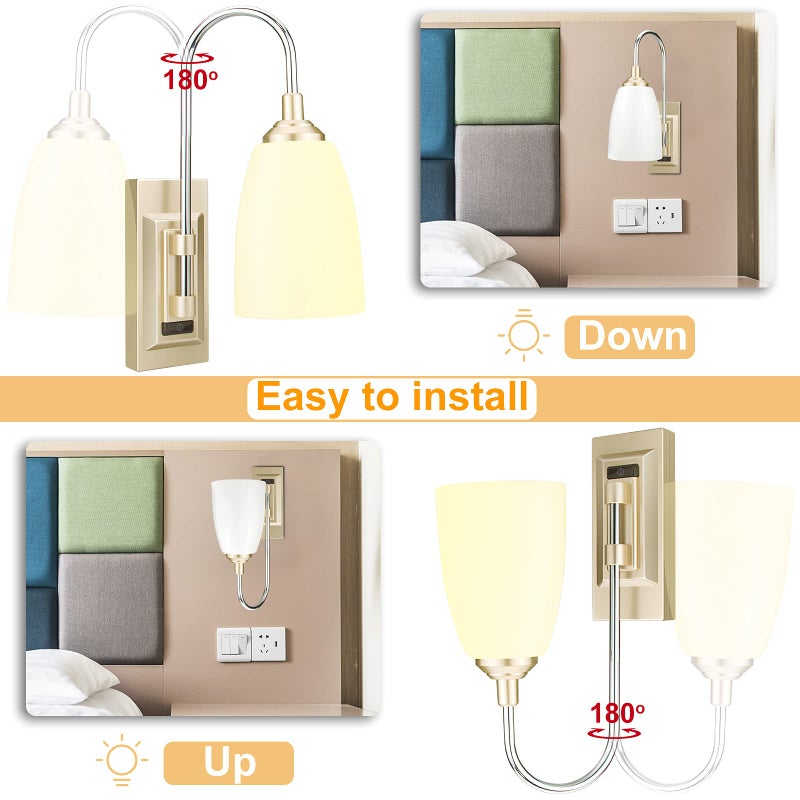 HONWELL Wall Lamp Battery Operated LED Wall Sconces Indoor Cordless Multi Color Wall Sconce Light Fixture for Room Lighting, Stick Lights for Kitchen Hallway Bathroom, 12 Colors, Remote Controlled - Image 4